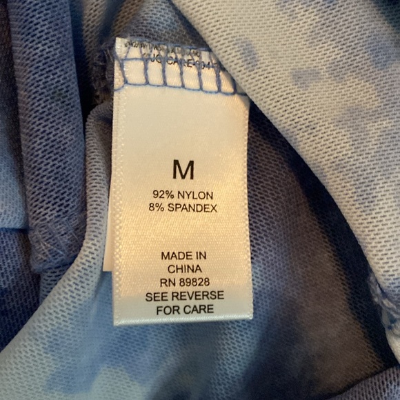 LOGO by Lori Goldstein TIe Dye 3 Piece Set 2 Tanks & Cardigan Twilight Blue M - Picture 12 of 16